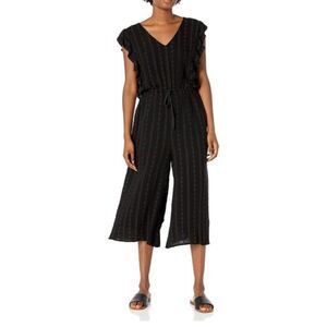 Jack by BB Dakota Embroidered‎ Cropped Jumpsuit Sz M
